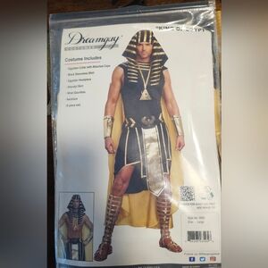 Egyptian Pharaoh Costume for Adult with Snake Cane